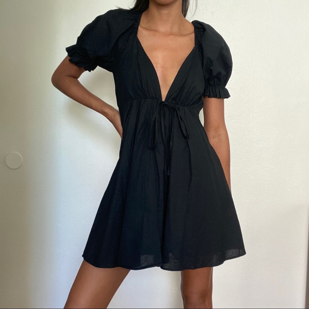 US2 Black Princess Polly Mini Dress